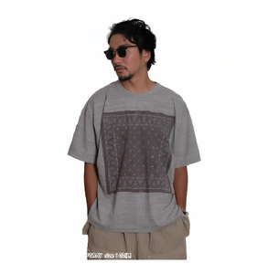 Vente en gros Cool Feel T-shirt surdimensionné de fitness pour hommes, décontracté à la mode, style court, tissé pour adolescents - Product Image 2