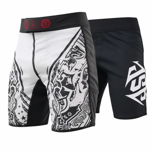 Pantalones cortos tailandeses personalizados de 4 piezas para hombres, bañadores, entrenamiento de artes marciales MMA, pantalones cortos de gimnasio para adultos y jugadores jóvenes - Product Image 1