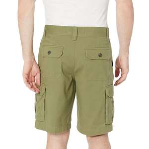Custom Men Denim <b>Shorts</b> in <b>Chino</b> Cotton Fabric with Multi-Pocket Functionality and Belted <b>Waist</b> Cargo <b>Shorts</b> for Men - Product Image 6