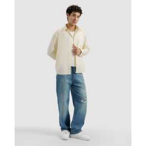 เสื้อเชิ้ตผ้าฝ้ายพื้นฐานสำหรับใส่พักผ่อน - Product Image 1