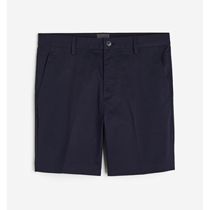 2025 nouveautés Polyester Shorts mode Chino coton Shorts cordon taille élastique Gym bleu marine couleur Shorts pour hommes - Product Image 1