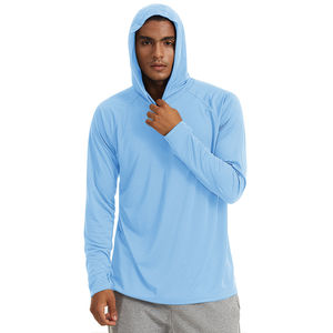 Sweat à capuche de pêche Performance Upf 50 Chemise de pêche à capuche OEM Impression par sublimation de haute qualité Polyester à séchage rapide - Product Image 3