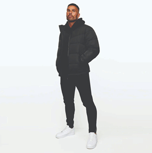 Veste matelassée en toile matelassée d'hiver pour hommes, brillante, amovible, à capuche, respirante, écologique, à séchage rapide, personnalisée OEM, vente en gros sur mesure - Product Image 6