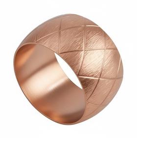 Anneau de serviette rond en métal plaqué or rose, prix de gros, vaisselle décorative en métal, anneau de serviette - Product Image 1