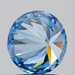 Diamant de laboratoire rond 2.06ct Fancy Vivid Blue VVS1 - Product Image 3