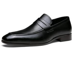 Chaussures de bureau en cuir véritable Chaussures de travail Lacets plats Bottes de luxe faites à la main Bottes de mariage - Product Image 2