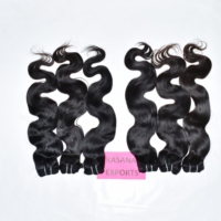 Perruque frontale en cheveux Remy indiens châtain, ultra-lisse, double trame machine, cuticules alignées, extensions de cheveux type bob