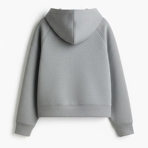 Nouveauté : sweat-shirt à capuche décontracté pour femme, gris, poids lourd, personnalisé avec logo imprimé intégral, vêtements de rue, col à capuche - Product Image 2