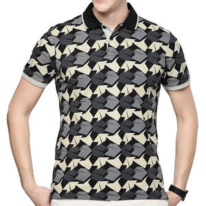 เสื้อโปโลชายพิมพ์ลายแบบระเหิดผ้าโพลีเอสเตอร์เนื้อนุ่มแห้งเร็วระบายอากาศได้ดีน้ำหนักเบา - Product Image 1