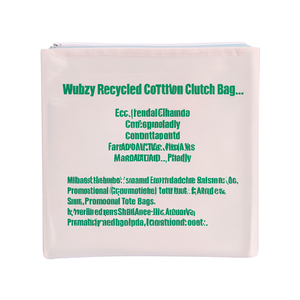Borsa Clutch in Cotone Riciclato Wubzy, Borse Promozionali Ecologiche per Gadget - Product Image 2
