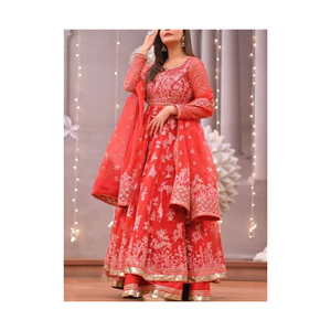 Vestido camisero nuevo estampado de manga larga camisa dividida suelta paquistaní Shalwar kameez Vestido camisero indio para mujer - Product Image 4