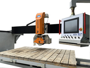 Support Custom High Accuracy5 Axis CNC Bridge <b>Saw</b> Stone Cutting Machine Automatic Granite Marble Slab Cutter - Product Image 5