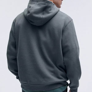 Sudadera con capucha de gran tamaño de invierno para hombre de algodón mezclado de 500gsm pesado patrón 3D bordado francés Terry Digital diseño de hombro caído - Product Image 2