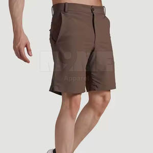 กางเกงขาสั้นผ้าชิโนสำหรับผู้ชายเสื้อผ้าออกกำลังกายลำลองผ้าฝ้าย100% ลายพื้นออกแบบโลโก้ได้ตามต้องการ - Product Image 2