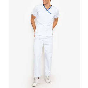 Nouveaux uniformes médicaux en polyester et élasthanne avec logo personnalisé, blouses de laboratoire médicales unisexes, ensemble d'uniformes médicaux - Product Image 2