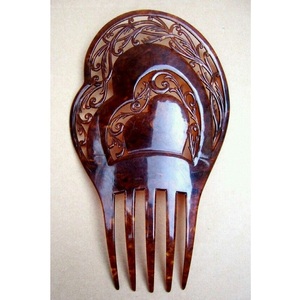 Elegante Vintage tallado cuerno de búfalo palo de pelo y pasadores estilo amor elegante accesorios para el cabello con características elegantes - Product Image 6