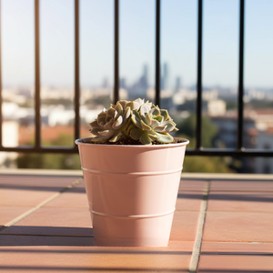 กระถางปลูกต้นไม้ลายริบบิ้นทันสมัย ลวดลายโลหะชุบสังกะสี |   กระถางดอกไม้สำหรับตกแต่งภายในและภายนอกอาคาร ดีไซน์แนวตั้ง ตกแต่งบ้าน - Product Image 3