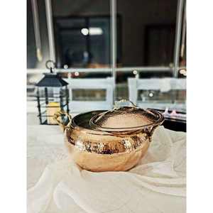 Top vente moderne minimaliste écologique sûr pur cuivre plats de cuisine artisanat lave-vaisselle durable - Product Image 6