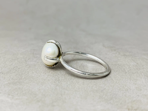 Fashion Jewelry Simple Freshwater Pearl <b>Ring</b> Dainty 925 Sterling Silver <b>Ring</b> for Women Gifts - Product Image 5
