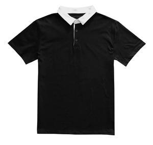 เสื้อโปโลผู้ชายแขนครึ่งปกสีตัดกันผ้าสวมใส่สบาย - Product Image 4