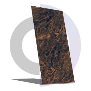 Carreau de porcelaine noir hautement brillant certifié CE 600x1200mm finition de luxe polie nano moderne antidérapant résistant à l'acide pour la pièce - Product Image 6