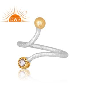 New Stylish Design 925 Sterling Silver Natural <b>Crystal</b> Quartz Gemstone <b>Ring</b> Custom Design Jewelry For Women Gift For Her - Product Image 4