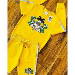 ชุดวอร์มลำลองมีฮู้ดของผู้ชายสำหรับวิ่งจ็อกกิ้ง100% ผ้าคอตตอนพิมพ์ลาย - Product Image 3