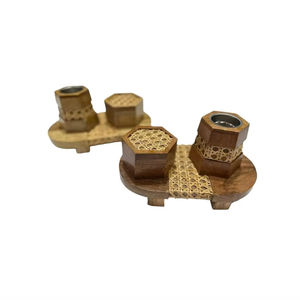 Brûleur d'encens Bakhoor religieux en bois et métal, écologique, design, support de créateur, qualité supérieure, tendance, prix bas - Product Image 1