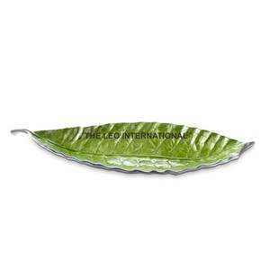 Plateaux et assiettes rectangulaires créatifs en bois, finition sous glaçure, lot de 2, vente directe usine - Product Image 4