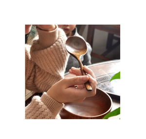 Cuchara de sopa larga de madera calidad admirable cuchara de herramientas de cocina de forma redonda con diseño caliente de logotipo personalizado - Product Image 4