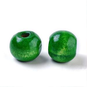 ลูกปัดไม้ธรรมชาติ12มม. 4มม. รูรูปร่างที่กำหนดเองและลูกปัดไม้สีที่มีรูปร่างและขนาดผลิตด้วยมือสินค้าอินเดีย - Product Image 2