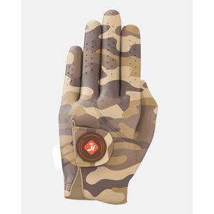 Gants de golf pour hommes, motif camouflage premium, pour gaucher, durables, antidérapants, en cuir intégral, avec sangle de poignet réglable, gants de sport à doigts complets - Product Image 6
