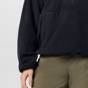 Sweat-shirt pour femmes en tissu polaire avec col montant et fermeture éclair / Design streetwear tendance avec logo personnalisé et manches longues - Product Image 3