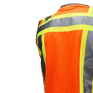 Nouvel arrivage de gilet de sécurité Poches intérieures personnalisées Hot Selling Design Respirant Workwear Customize Outdoor Protective Safety Vest - Product Image 5