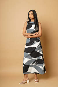 Vestido Maxi con estampado floral Vintage para mujer, Vestido largo de manga larga de otoño, vestidos de fiesta largos informales para mujer, ropa informal con estilo para mujer - Product Image 3