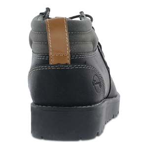 Stivali Chukka Vintage da Uomo in Ecopelle Impermeabili con Fodera in Vera Pelle Stile Casual Nero per l'Inverno Taglia 13M - Product Image 2