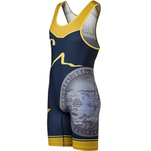 Combinaison de lutte unisexe extensible avec logo sur le devant, entraînement en salle de sport, musculation, spandex/polyester - Product Image 2