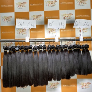 La tendance chaude Brown 100% extensions de cheveux humains vierges non transformés mettent en évidence les cheveux de trame droits d'os - Product Image 2