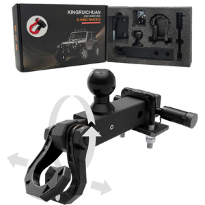 Tham vọng xoay D Vòng riêng biệt còng Trailer Hitch Receiver & 2-inch bóng núi 3/4 "còng với 2" Kéo bóng núi 23t - Product Image 4