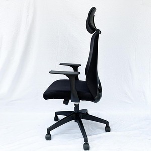 Silla de Oficina Giratoria MF718L con Reposacabezas Ajustable, Silla Ergonómica Elevable, Minimalista, Plegable, de Tela y Aluminio para Oficina en Casa - Product Image 5