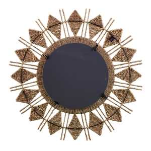 Mejor colección yute Seagrass espejos marco luz pared salón espejo personalizar paquete comedor muebles - Product Image 3