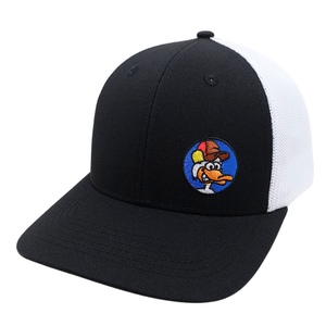 Casquettes de camionneur brodées sur mesure à la mode Panneau avant structuré Visière arrière en maille Incurvée Snapback Chapeau Couvre-chef OEM Usine du Vietnam - Product Image 2