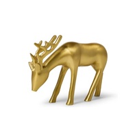 Statue d'animal moderne, mini sculpture de cerf, métal massif, écologique, taille personnalisée, décoration de table à domicile, collection d'art INDART