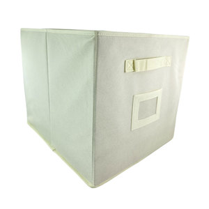 Boxes Fabric Storage <b>Baskets</b> With Rope Handles for Cupboards <b>Shelves</b> Wardrobe Clothes Collapsible Large Fabric Storage Cube - Product Image 2