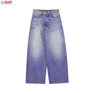 Pantalones vaqueros de hombre de alta calidad personalizados con servicio OEM, pantalones vaqueros lavados rectos, ropa de calle transpirable, pantalones vaqueros rasgados de nuevo diseño - Product Image 6