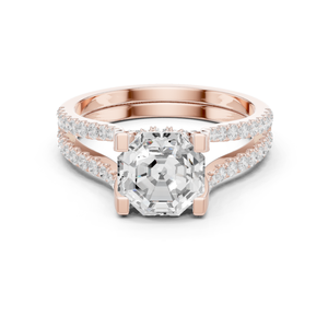 Anillo de compromiso estilo infinito 10K para amantes - Product Image 2