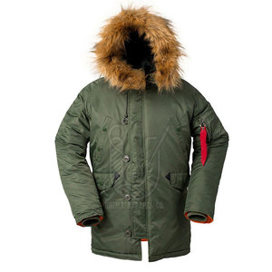 Parka d'hiver pour homme respirante de haute qualité avec logo frontal, service OEM, séchage rapide, couleur et design personnalisables - Product Image 3