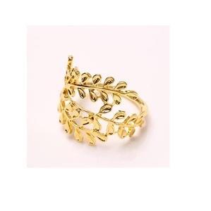 Meilleures décorations de mariage anneaux de bureau en laiton doré ferme serviettes en métal anneaux support fabrication en inde - Product Image 1