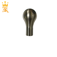 Pommeau de levier de vitesse en acier inoxydable, pièces automobiles, accessoires intérieurs, ajustement universel, argent, taille personnalisable pour