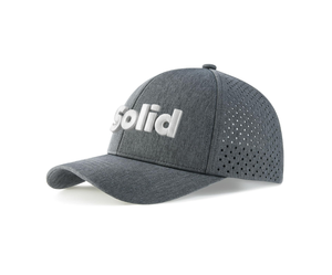 Gorra de golf de 6 paneles, estructurada, 100% poliéster, con perforaciones cortadas a láser, logotipo bordado personalizado, curvada, impermeable, para deporte, con impuestos bajos. - Product Image 4